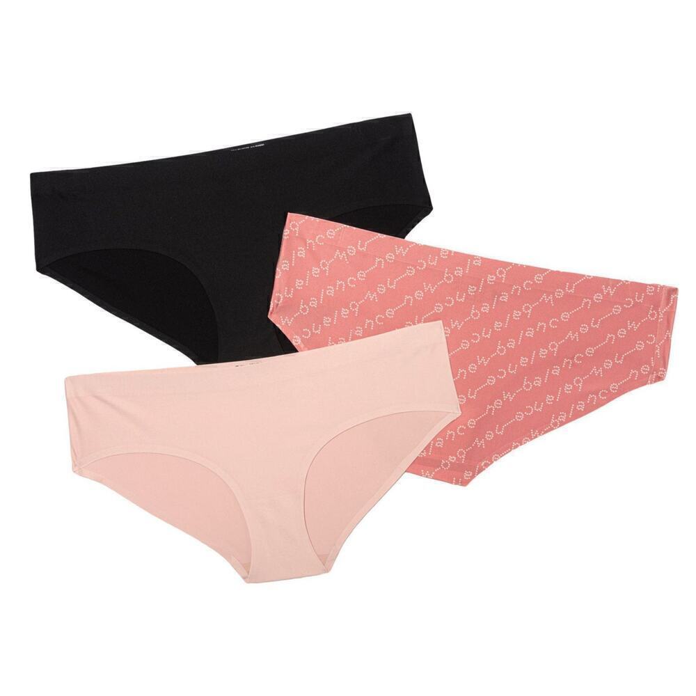 NWT New Balance Women's 3-Pack Logo Bonded Laser Cut Hipster Panties - Picture 1 of 2